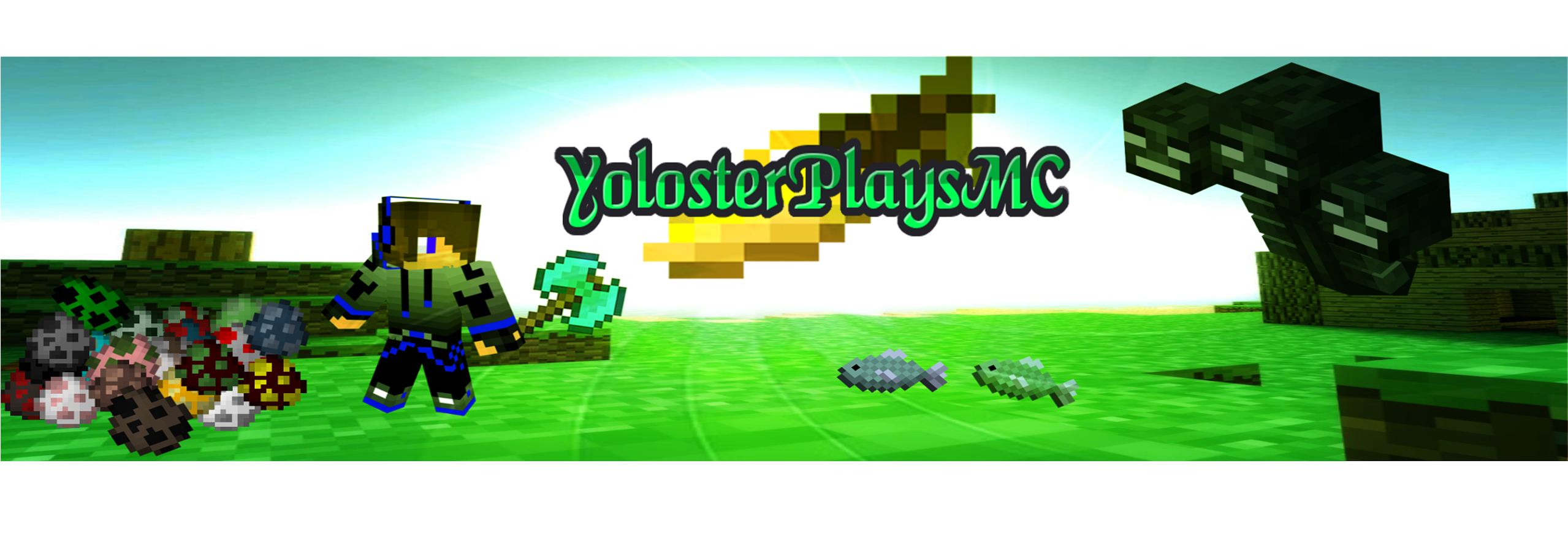 Free Minecraft Youtube Banners - Banner De Minecraft Youtubers (2560x1600), Png Download
