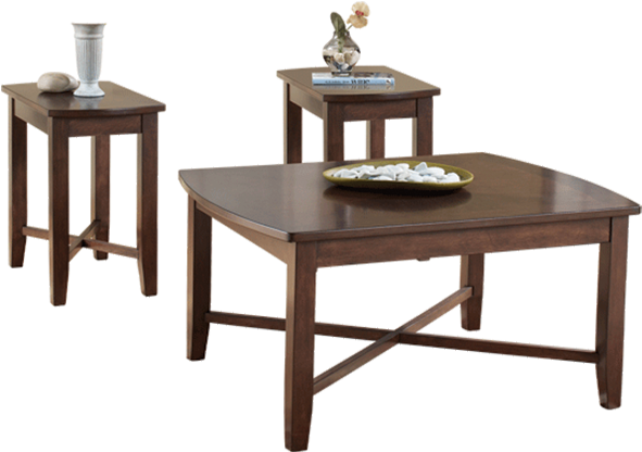 Living Room Chairs - Ashley Furniture 3 Pc Abram Collection Medium Brown (640x640), Png Download