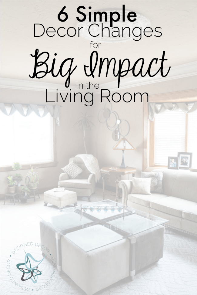 6 Simple Decor Changes For Big Impact In The Living - Il Était Une Pub (650x972), Png Download