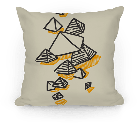 Geometric Pyramids Pillow - Geometric Pyramids Tote Bag: Funny Tote Bag Mids Tote (484x484), Png Download