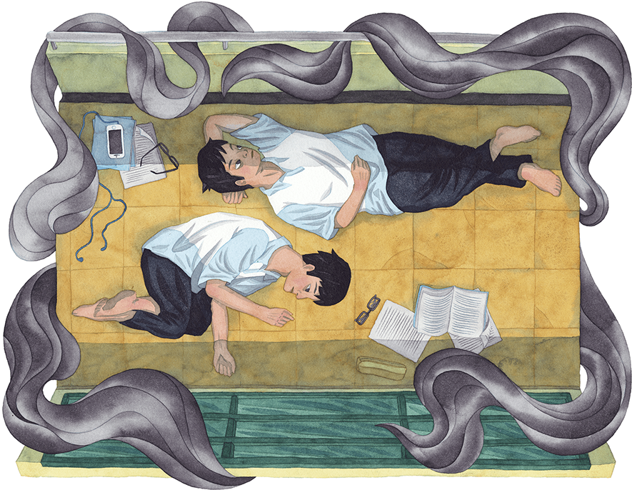 Days Of Summer Past, Watercolour Ink Coloured Pencil - Visual Arts (1400x990), Png Download