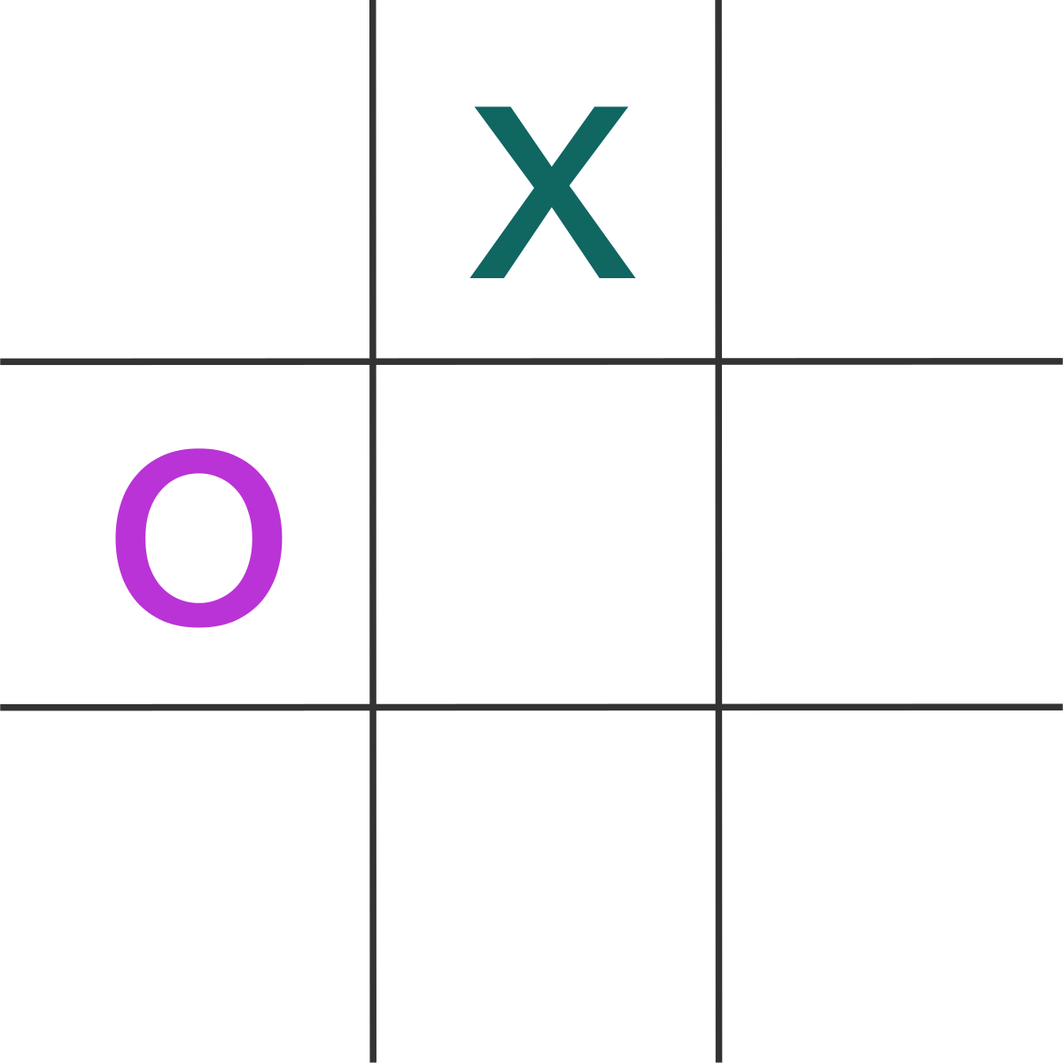 Tic Tac Toe Warmup - Cross (1200x1200), Png Download