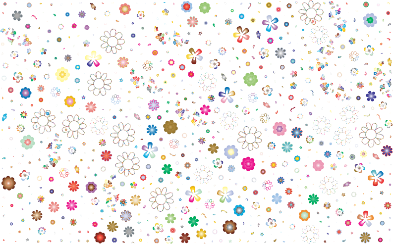 Medium Image - Flowers Confetti Png (793x493), Png Download