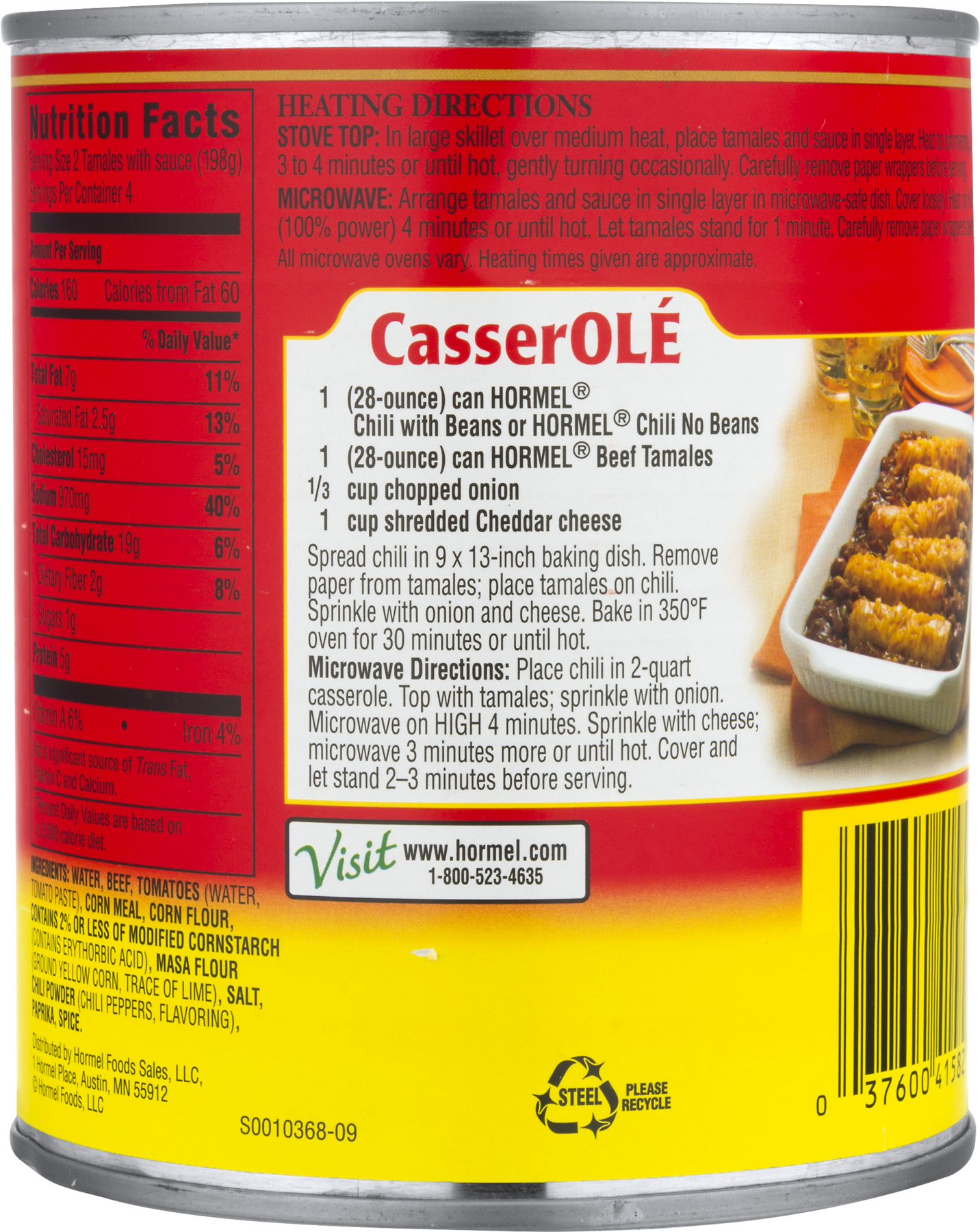 Hormel Tamales Beef-15 Oz -pack Of 12 (1800x1800), Png Download