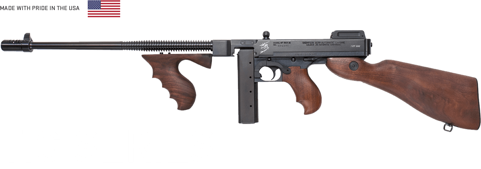 Tig Series - Tommy Gun (1827x683), Png Download