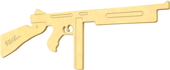 Tommy Gun® - Sturdiguns Kids Tommy M1928a1 Wooden Toy Gun (600x440), Png Download