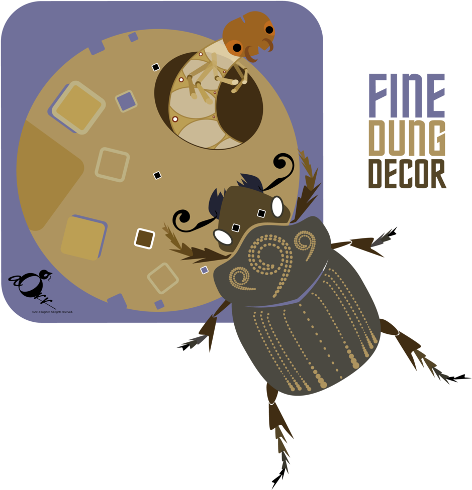 Dung Beatle-08 - Logic Greeting Cards (pk Of 10) (1000x1000), Png Download
