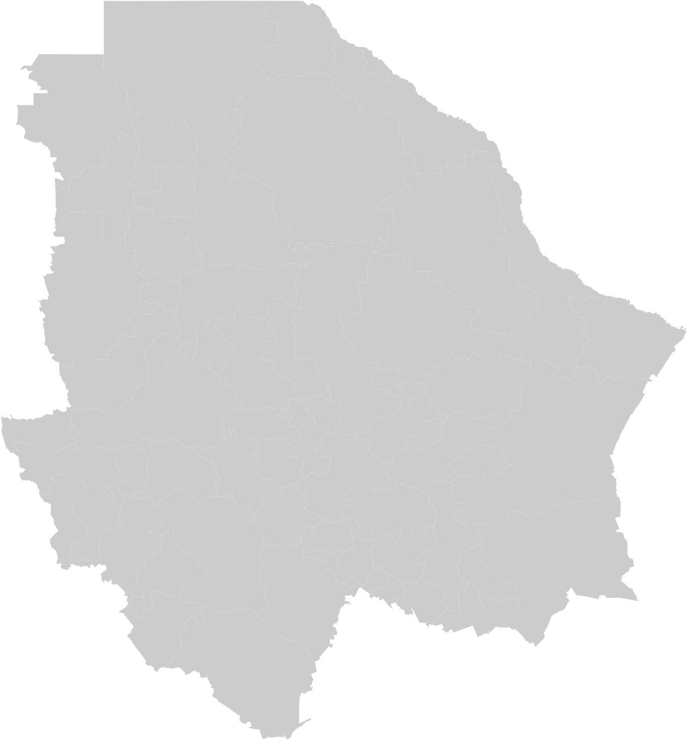 Open - Blank Map Of Chihuahua (2000x1545), Png Download