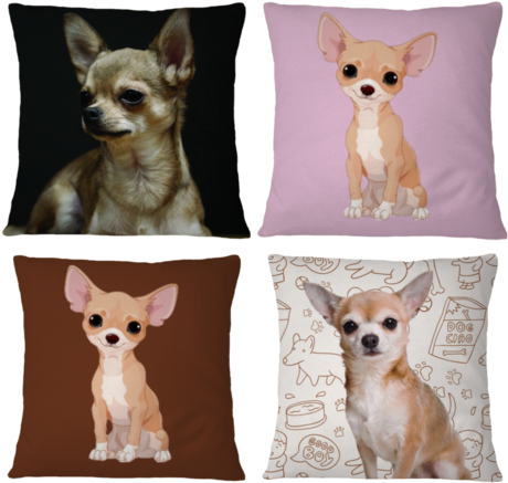 Chihuahua Pillow Cover - Forudesigns Women Small Cross-body Bag Tote 3d Chihuahua (480x480), Png Download