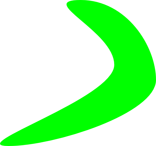 How To Set Use Green Boomerang Clipart (600x564), Png Download