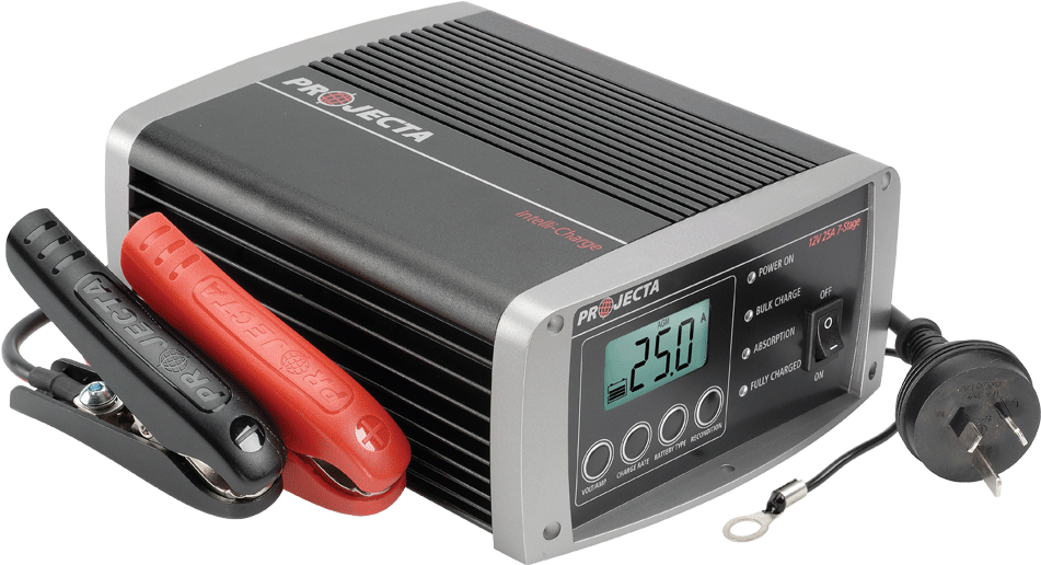 12v Automatic 25a 7 Stage Battery Charger (1000x1000), Png Download