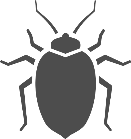 Vector Black And White Stock Beetle Clipart Halloween - Bed Bug Art (510x555), Png Download