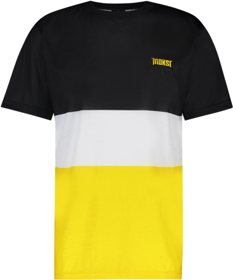 Moksi Black And Yellow Tee - Barong Family (600x600), Png Download