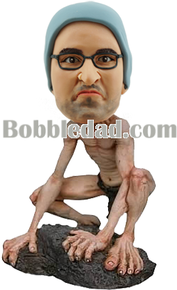 Gollum Style - Lord Of The Rings - Gollum - Head Knocker (406x406), Png Download