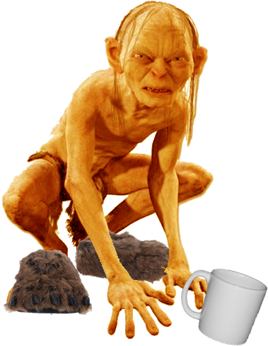 By Kirsten Benzel - Gollum Lotr (474x583), Png Download