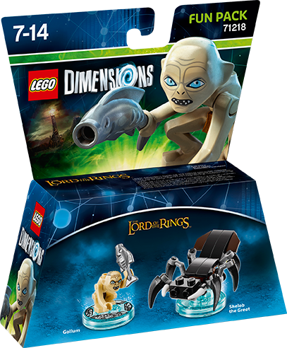 Lego Dimen Fun Gollum, , Large - Lego Dimensions Lord Of The Rings Gollum (407x492), Png Download