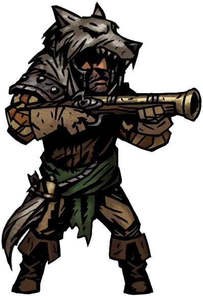 Darkest Dungeon Brigand Hunter (398x582), Png Download