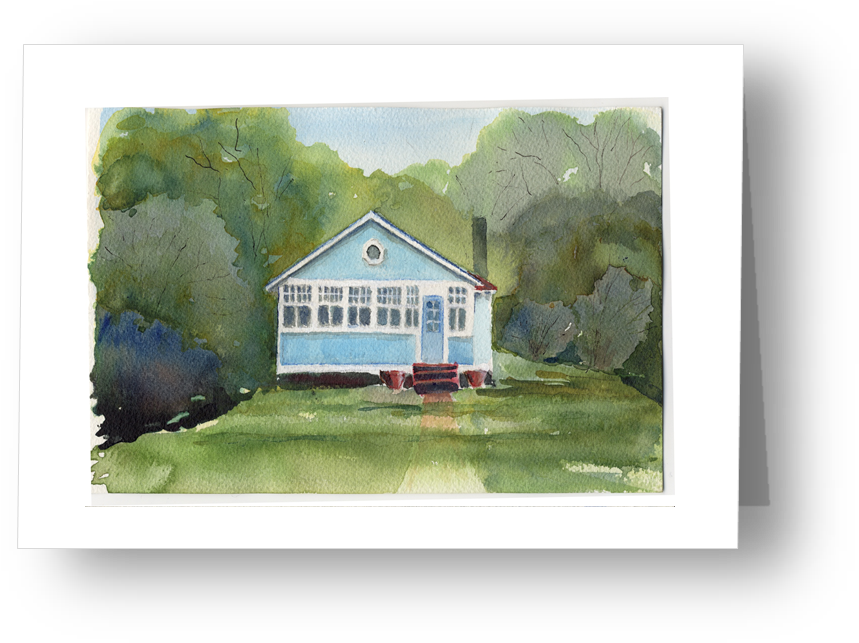 3 Seneca Ave - Watercolor Painting (888x667), Png Download