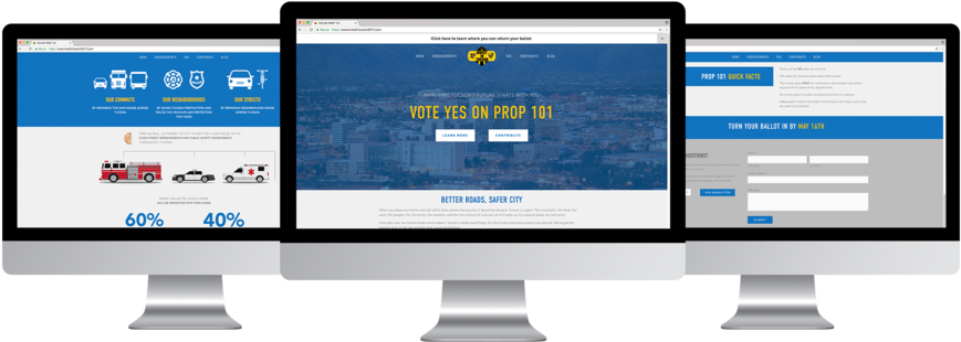 Prop101website - Mockup (1000x389), Png Download
