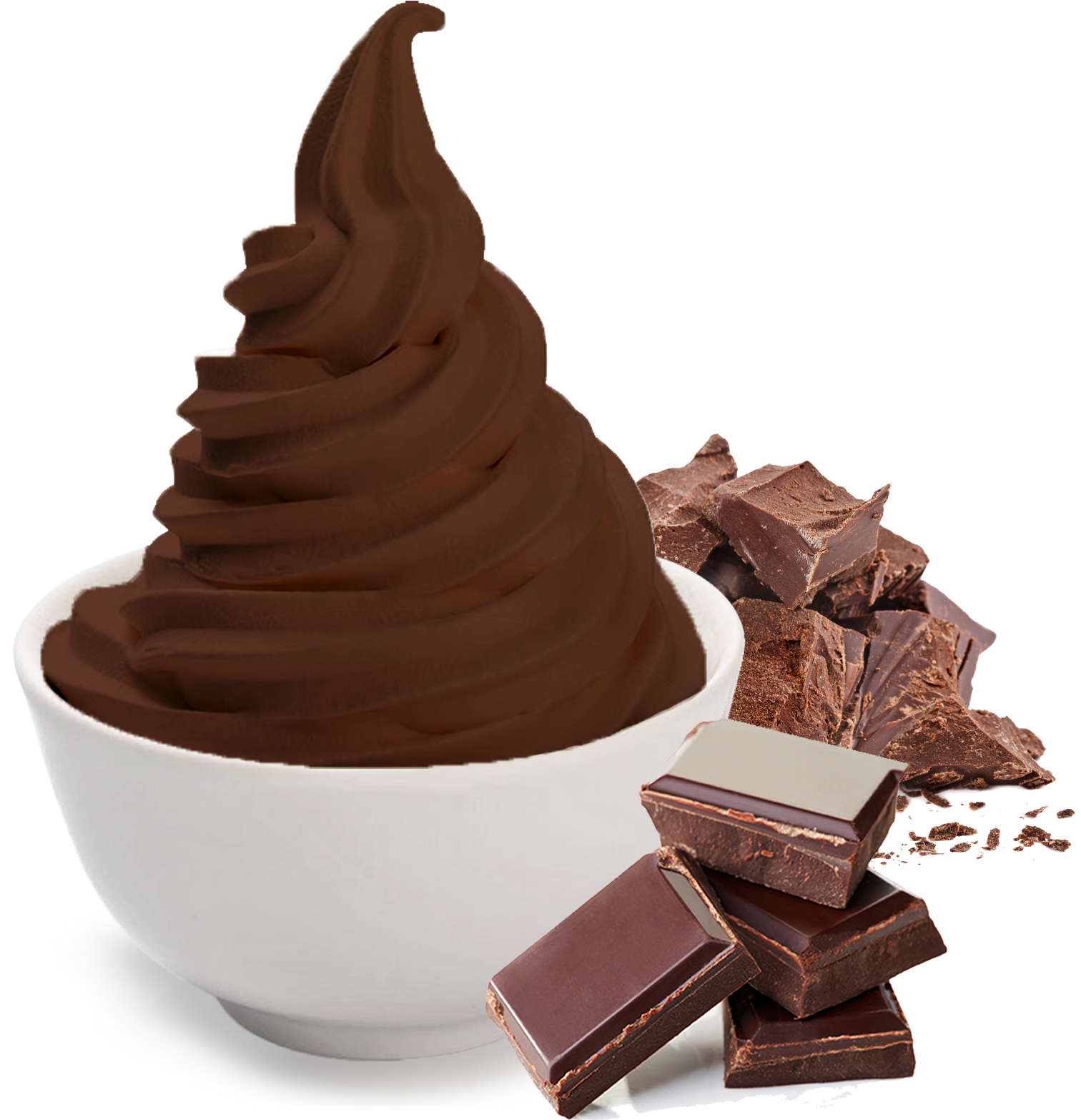 Frozen Yogurt - Ps-chocolatetemptation - Chocolate Brown Cow Yogurt (1600x1600), Png Download
