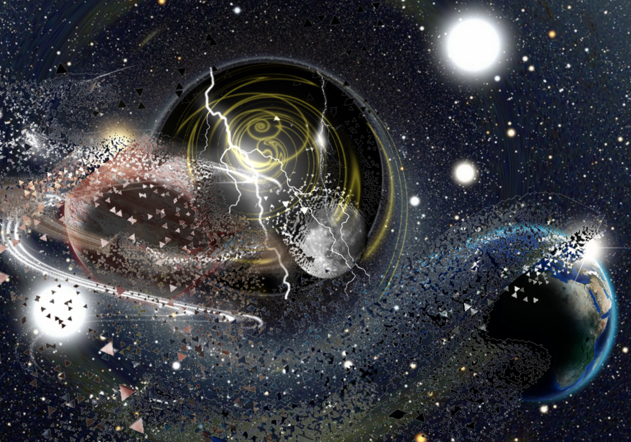 Atmosphere Clipart Earth /m/02j71 Outer Space - Galaxy (899x630), Png Download