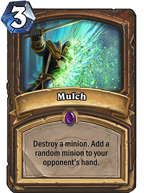 Mulch - Dead Man's Hand Hearthstone (307x465), Png Download