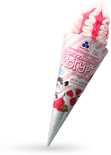 “frozen Yogurt” With Raspberry Jam - Замороженный Йогурт Рудь (500x500), Png Download