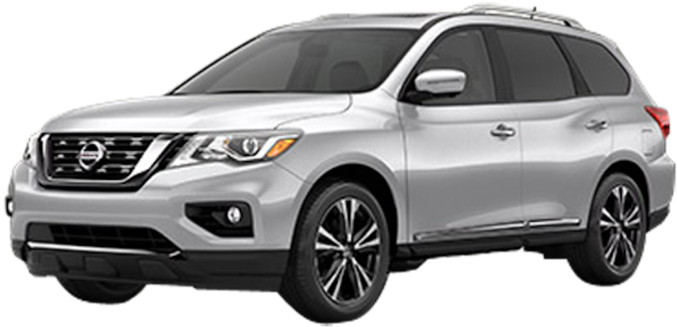 New 2018 Nissan Pathfinder - Silver Nissan Pathfinder 2017 (750x350), Png Download