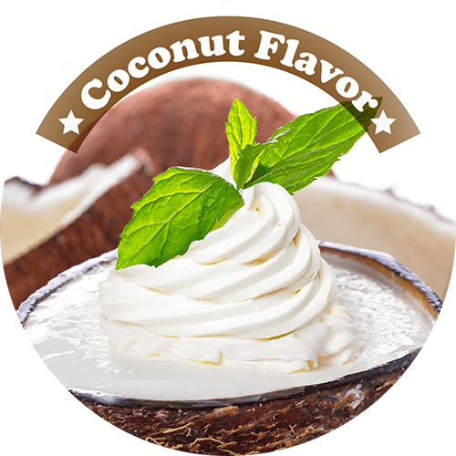 Coconut-frozen Yogurt - Buttercream (500x500), Png Download