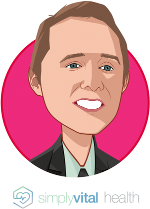 Main Caricature Of Jake Dreier, Who Is Speaking At - Simplyvital Health, Inc. (400x500), Png Download