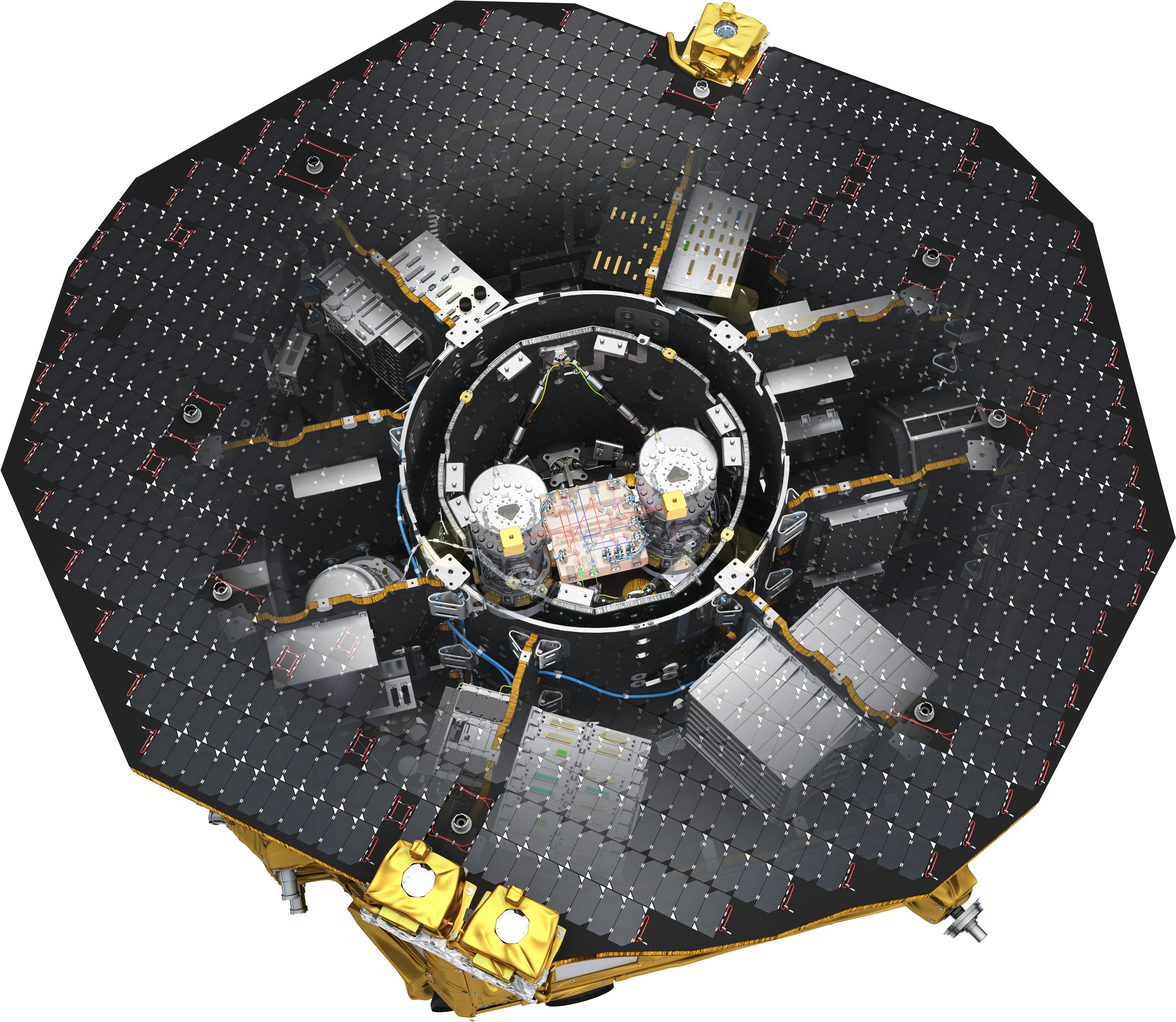 Inside The Lisa Pathfinder Science Module (4096x4096), Png Download