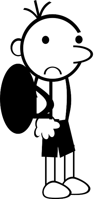 Boy, Hiking, Unhappy, Boy Scout, Pathfinder, Backpack - Sad Boy Stick Figure (322x640), Png Download