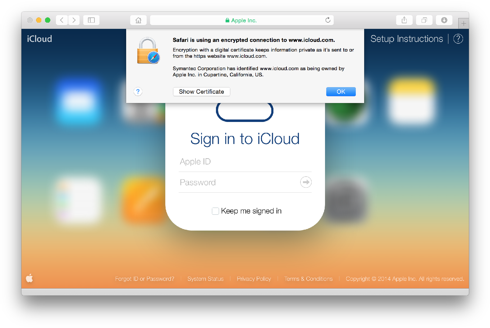 Icloud Safari Verified - Fake Apple Com Sign (1600x1074), Png Download