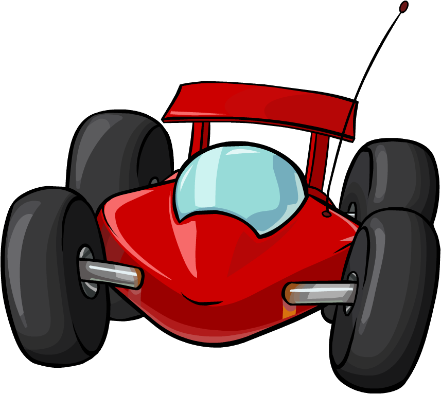 Cookie Shop Road Racer - Club Penguin Rc Car (857x766), Png Download