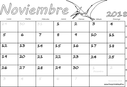 Calendario Noviembre 2018 Para Imprimir Imprimir El - Mese Di Febbraio 2018 (437x300), Png Download