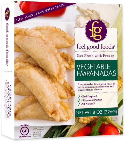 A Latin-inspired Favorite, We Developed A Traditional - Feel Good Foods Empanadas, Vegetable - 6 Empanadas, (590x590), Png Download