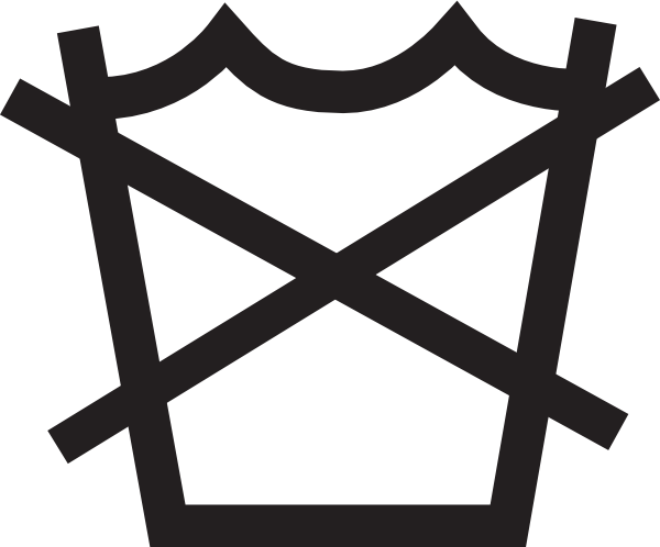 Do Not Wash Symbol Png (600x498), Png Download