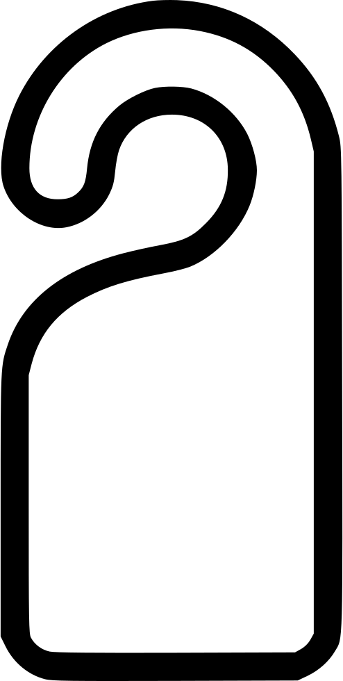 Hotel Do Not Disturb Tag Comments (494x980), Png Download