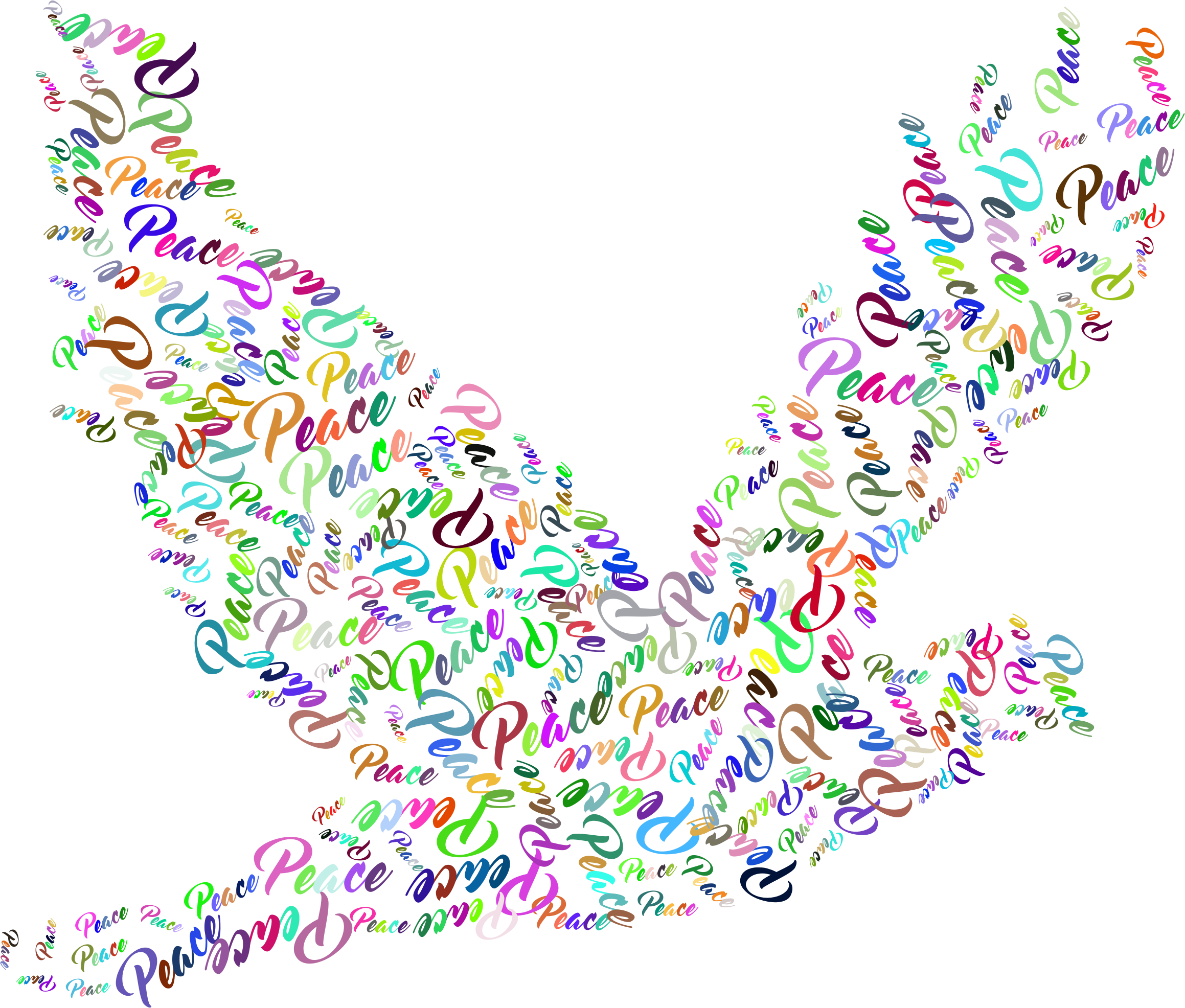 This Free Icons Png Design Of Prismatic Flying Peace (2318x1972), Png Download