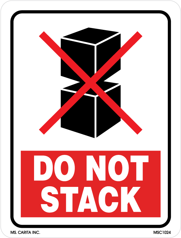 Do Not Stack Labels - Do Not Drop (1000x1000), Png Download