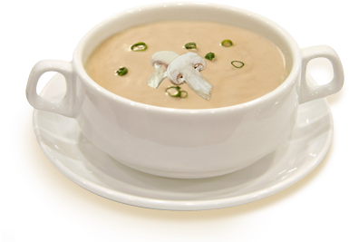 Mushroom Soup - Cream Of Mushroom Soup Png (384x350), Png Download