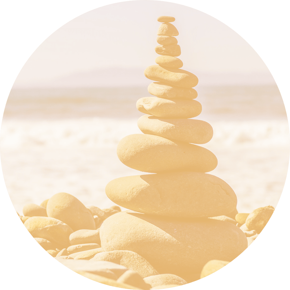 Stacked-stones - Meditation Tower Of Stones At The Beach Journal: 150 (1000x1000), Png Download