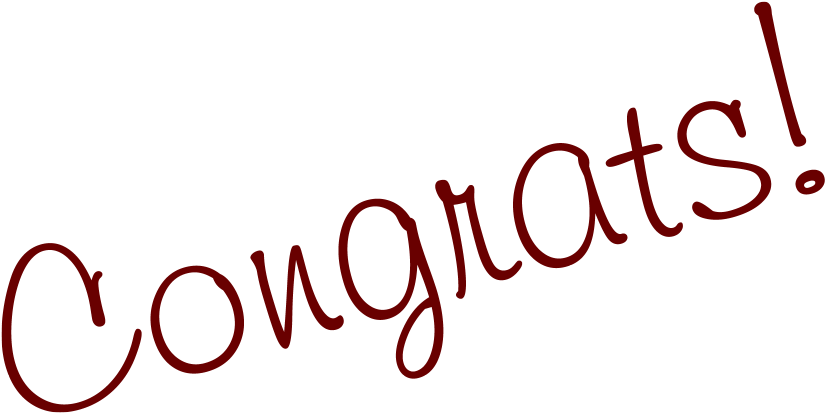 Mcb At Uofg On Twitter - Congrats Text Png (1200x573), Png Download