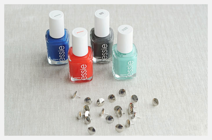 [make] Nail Polish Push Pins (690x456), Png Download