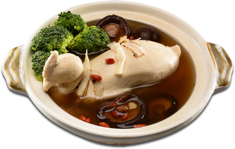 Ingredients - Vegetarian Chicken Herbal Soup (800x800), Png Download