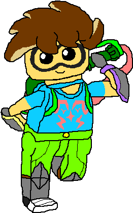 Lego Birthday Bash Squid Kid - Cartoon Pirate Parrott (291x451), Png Download