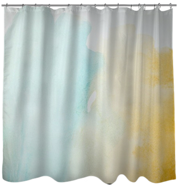 Color Strokes Watercolor Painting Art Shower Curtain - Curtain (400x400), Png Download