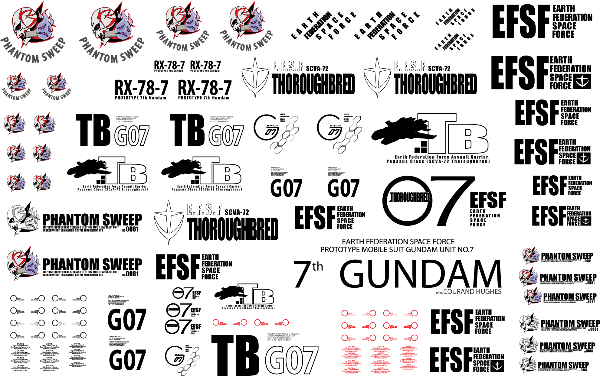 Rx 78 7senki - Gundam Stickers (2058x1333), Png Download