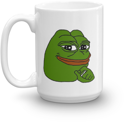 Crying Normie / Smug Pepe Mug - Pepe The Frog Coloring Book By Tim Ozman 9781540360908 (600x600), Png Download