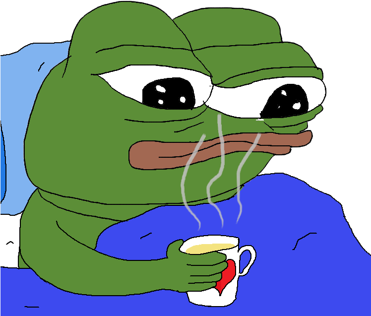 8704997 - >> - Waiting Pepe (747x686), Png Download
